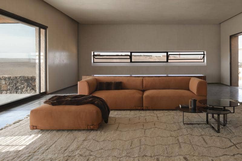 FF Soho leather sofa